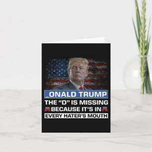 Donald Trump De D Ontbreekt Trump-aanhanger _ona Kaart