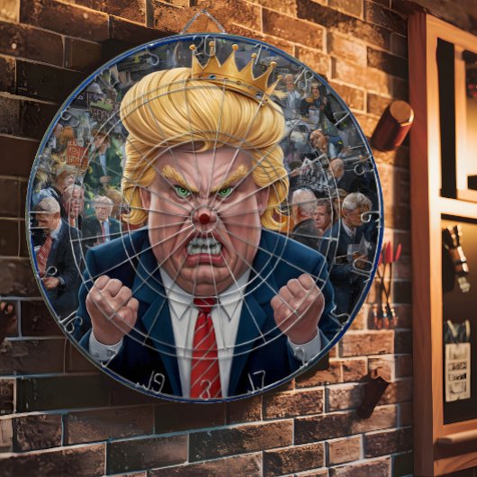Donald Trump De Koning van Darts Dartbord