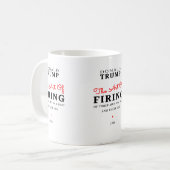 Donald Trump - De kunst van het vuren Koffiemok (Voorkant links)