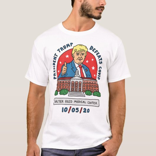Donald Trump Defeats COVID T-shirt (Voorkant)