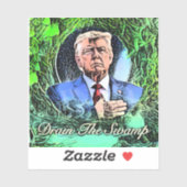 Donald Trump Drain The Swamp 2024 decal Sticker (Vel)
