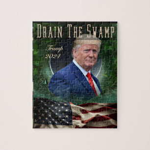 Donald Trump Drain The Swamp MAGA 2024 puzzel Legpuzzel