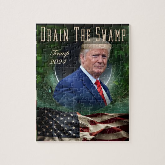 Donald Trump Drain The Swamp MAGA 2024 puzzel Legpuzzel (Verticaal)