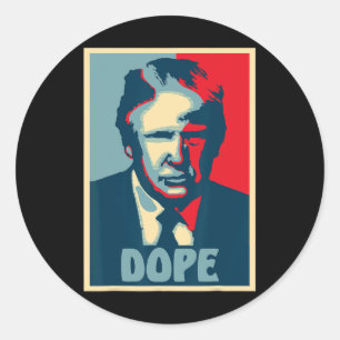 Donald Trump Drugs Verkiezing Plezier President Ve Ronde Sticker