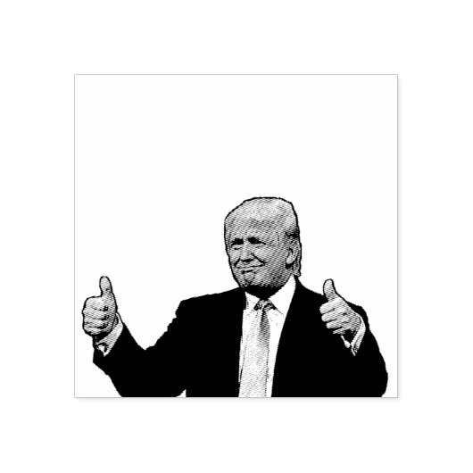 DONALD TRUMP DUIMT RUBBER STEMPEL OP (Afrduk)