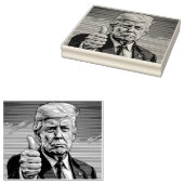 DONALD TRUMP DUIWEN GROTE RUBBEREN STEMPEL (Gestempeld)