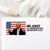 DONALD TRUMP DUIWEN POSTADRES ETIKETTEN (Insitu)