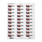 DONALD TRUMP DUIWEN POSTADRES ETIKETTEN (Full Sheet)
