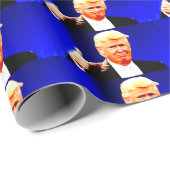 DONALD TRUMP DUMBS UP CHRISTMAS WRAPPING PAPER CADEAUPAPIER (Rol Hoek)