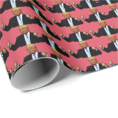 DONALD TRUMP DUMBS UP CHRISTMAS WRAPPING PAPER CADEAUPAPIER (Rol Hoek)