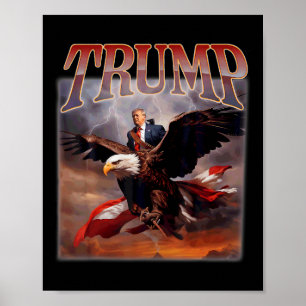 Donald Trump Eagle USA President 2024 Neem Amerika Poster