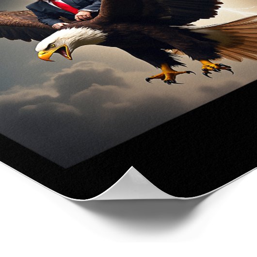 Donald Trump Eagle USA President Amerika Poster (Hoek)