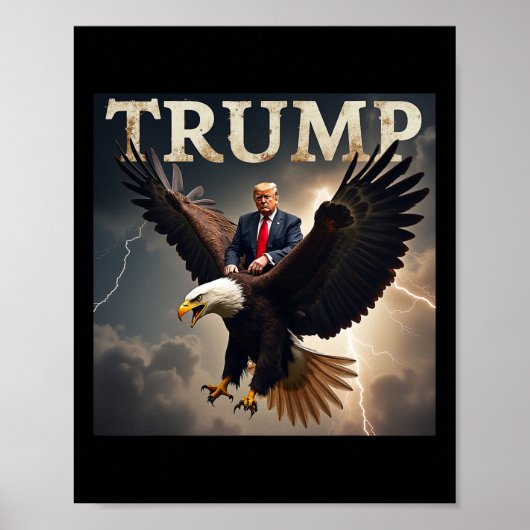 Donald Trump Eagle USA President Amerika Poster (Voorkant)