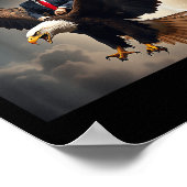 Donald Trump Eagle USA President Amerika Poster (Hoek)