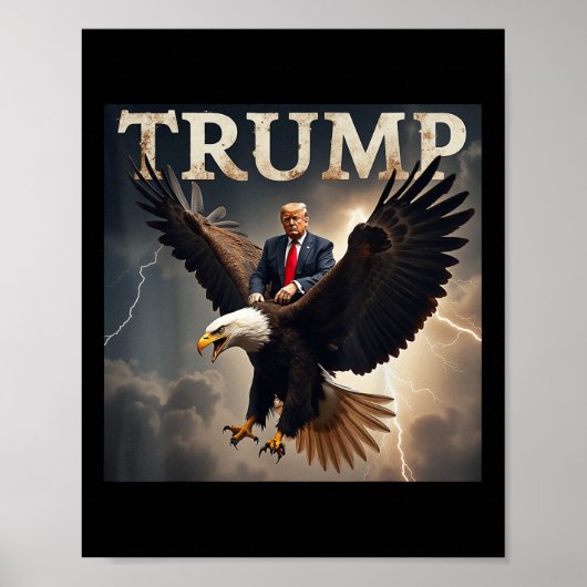 Donald Trump Eagle USA President Amerika Poster (Voorkant)