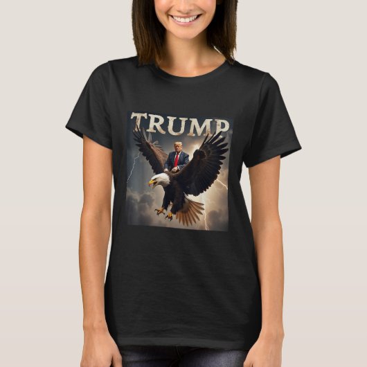 Donald Trump Eagle USA President Amerika T-shirt (Voorkant)