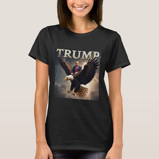 Donald Trump Eagle USA President Amerika T-shirt (Voorkant)