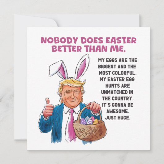 Donald Trump Easter Feestdagenkaart (Voorkant)