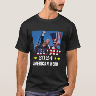 Donald Trump, een echte Amerikaanse held in het Sh T-shirt