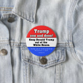Donald Trump één en klaar! Button (In situ)