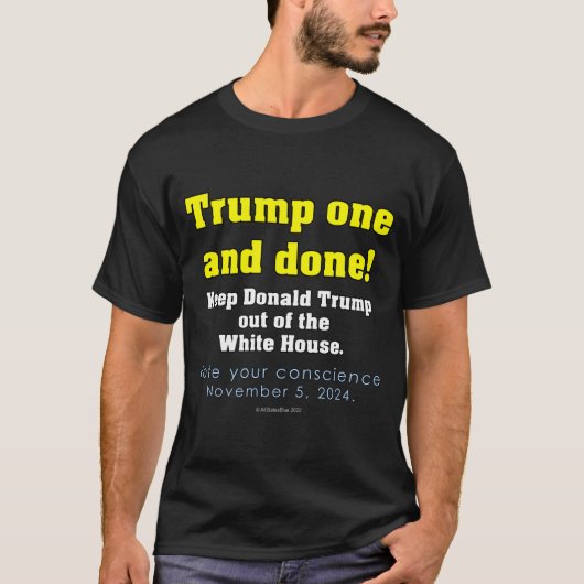 Donald Trump één en klaar! T-shirt (Voorkant)