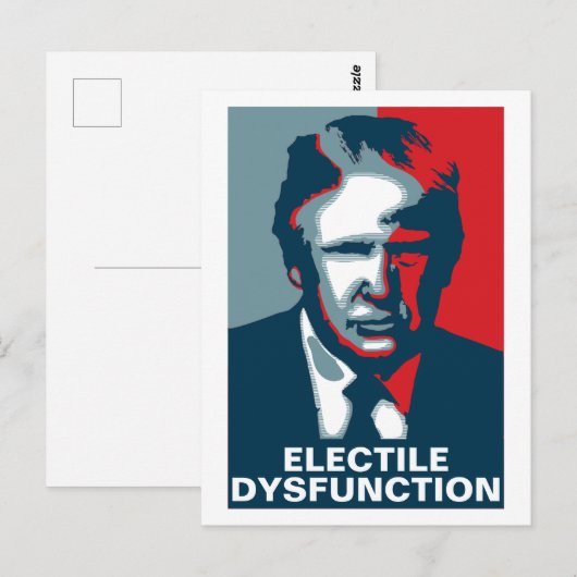 Donald Trump ELECTIEVE DISFUNCTIE Briefkaart (Voorkant / Achterkant)