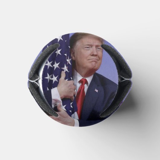 Donald Trump en de Amerikaanse vlag Blikjeskoeler (Bodem)