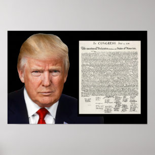 Donald Trump en de onafhankelijkheidsverklaring Poster