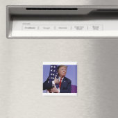 Donald Trump en de vlag Magneet (Insitu (Vaatwasser))