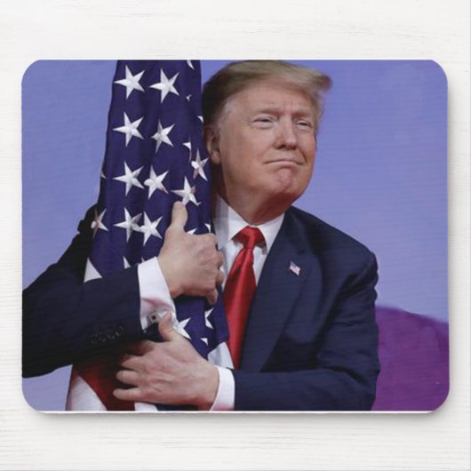Donald Trump en de vlag Muismat (Voorkant)