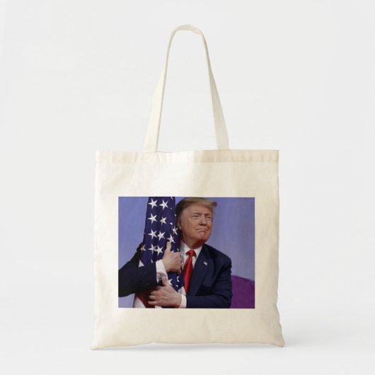 Donald Trump en de vlag Tote Bag (Voorkant)