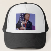 Donald Trump en de vlag Trucker Pet (Voorkant)