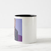 Donald Trump en de vlag Tweekleurige Koffiemok (Center)