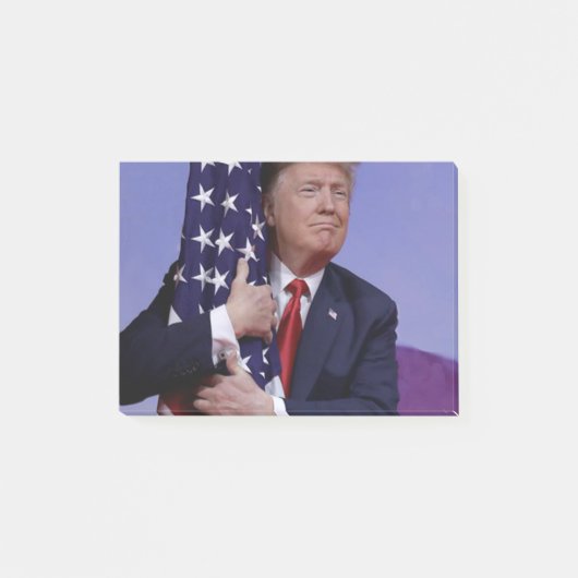 Donald Trump en de vlag van de VS Post-it® Notes (Voorkant)