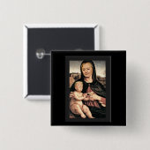 Donald Trump en Hillary Clinton Vierkante Button 5,1 Cm (Voorkant /achterkant)