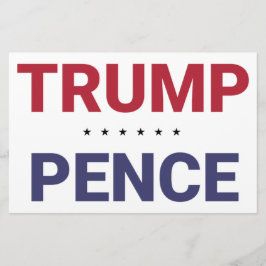 Donald Trump en Mike Pence (2020 US-verkiezingen) Briefpapier