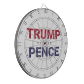 Donald Trump en Mike Pence (2020 US-verkiezingen) Dartbord (Voorkant Links)