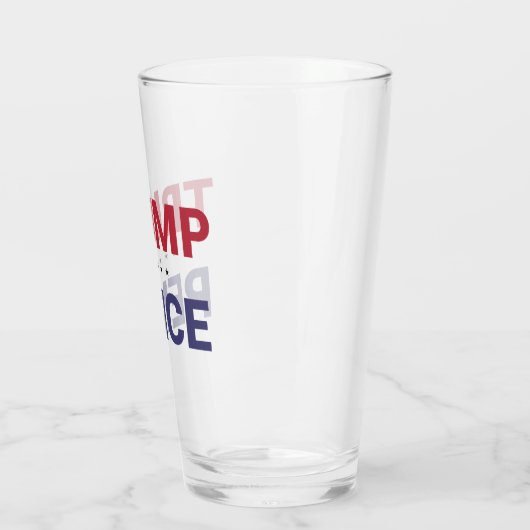 Donald Trump en Mike Pence (2020 US-verkiezingen) Glas (Links)