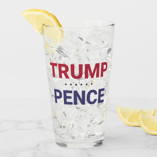 Donald Trump en Mike Pence (2020 US-verkiezingen) Glas (Voorkant ijs)