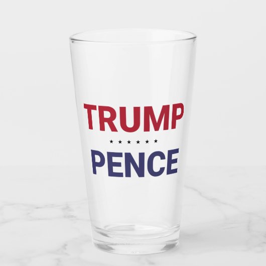 Donald Trump en Mike Pence (2020 US-verkiezingen) Glas (Voorkant)