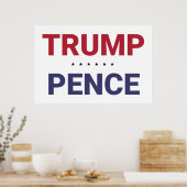 Donald Trump en Mike Pence (2020 US-verkiezingen) Poster (Keuken)