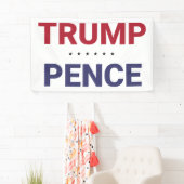 Donald Trump en Mike Pence (2020 US-verkiezingen) Spandoek (Insitu)