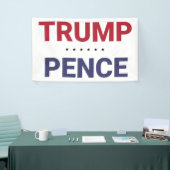 Donald Trump en Mike Pence (2020 US-verkiezingen) Spandoek (Beurs)