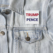 Donald Trump en Mike Pence (2020 US-verkiezingen) Vierkante Button 5,1 Cm (In situ)