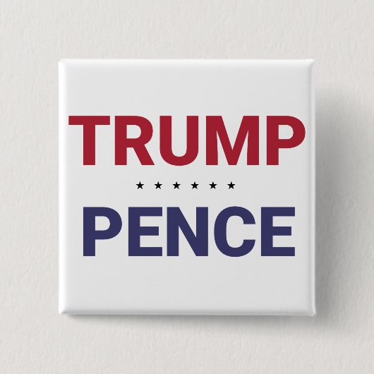 Donald Trump en Mike Pence (2020 US-verkiezingen) Vierkante Button 5,1 Cm (Voorkant)