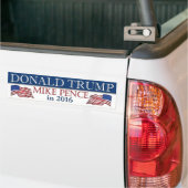 Donald Trump en Mike Pence in 2016 Bumpersticker (Op Truck)