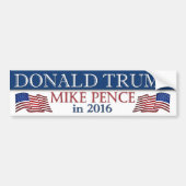 Donald Trump en Mike Pence in 2016 Bumpersticker (Voorkant)