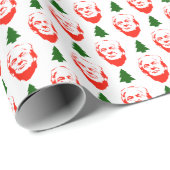 Donald Trump en Trees kerstpatroon Cadeaupapier (Rol Hoek)