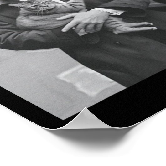 Donald Trump en zijn kat in NYC Poster (Hoek)