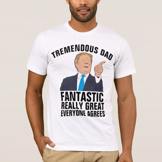 DONALD TRUMP ENORME Grappige PAPA T-SHIRTS (Voorkant)